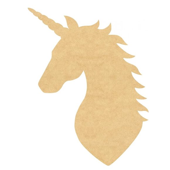 Big Unicorn Wall Hanging Art DIY Blank Wood - Picture 2 of 4